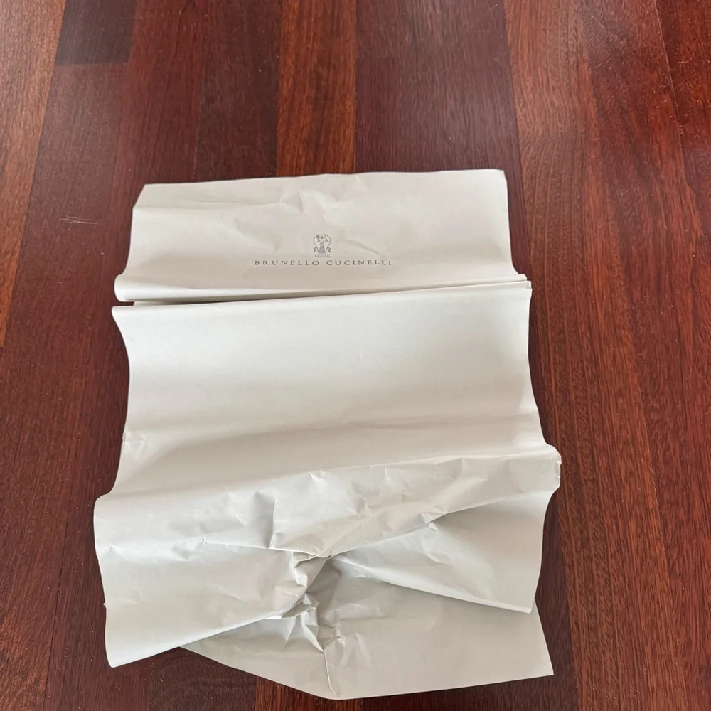 Brunello Cucinelli tissue paper with logo